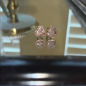 Juicy couture pink heart earrings